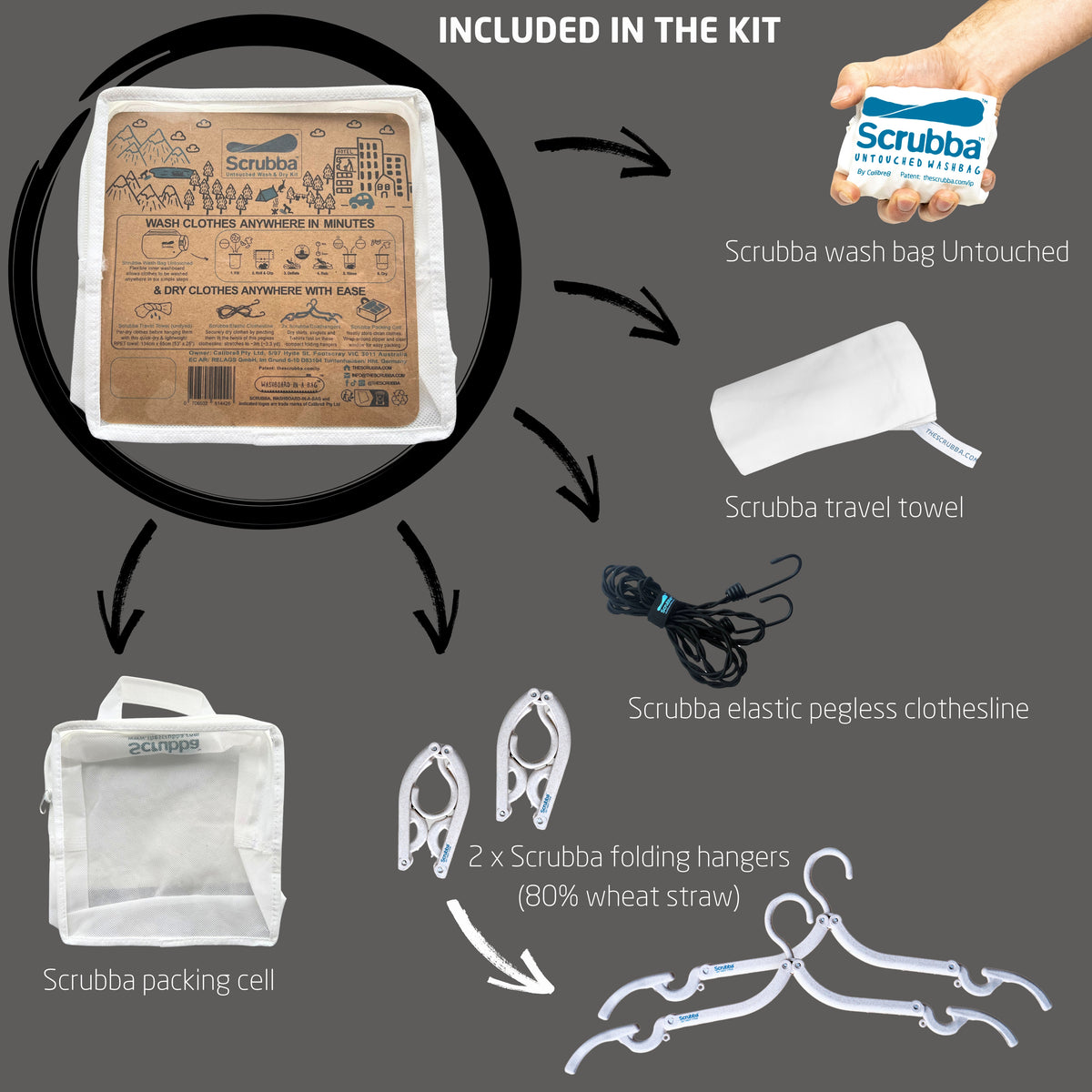 Scrubba Untouched Wash and Dry Kit
