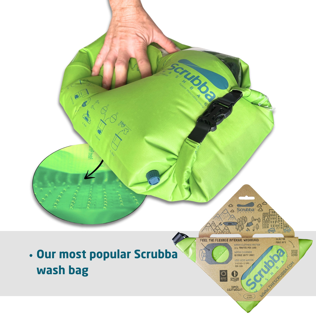 Scrubba wash bag Tiny washing machine for apartments travel