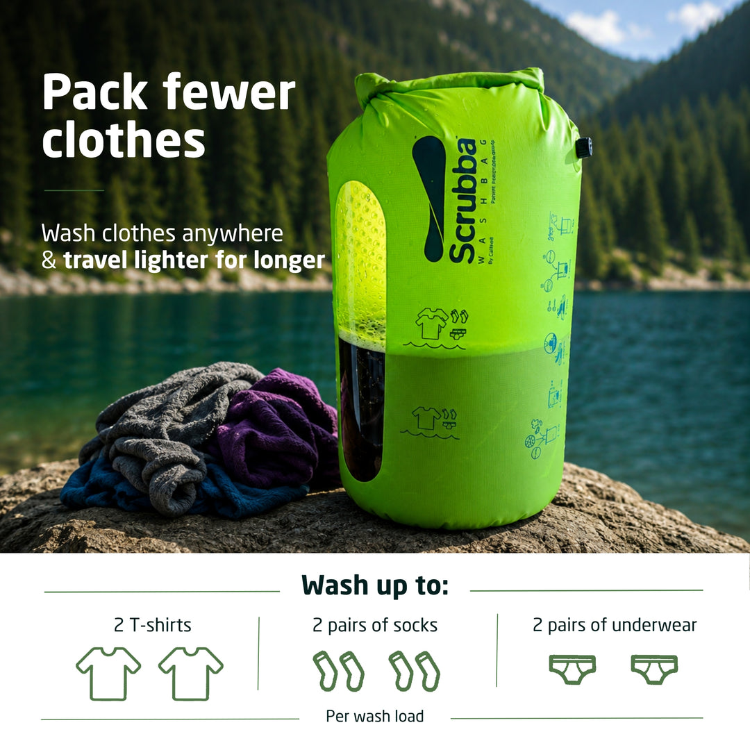 Scrubba wash bag - Tiny washing machine for apartments & travel