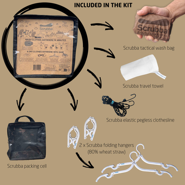 Scrubba Tactical Wash & Dry Kit