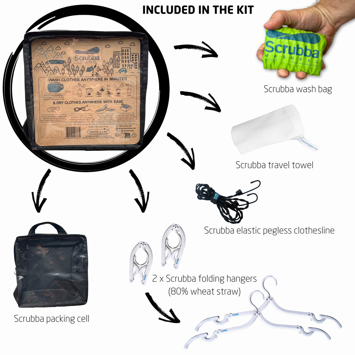 Scrubba Rope Scrubba Wash and Dry Kit