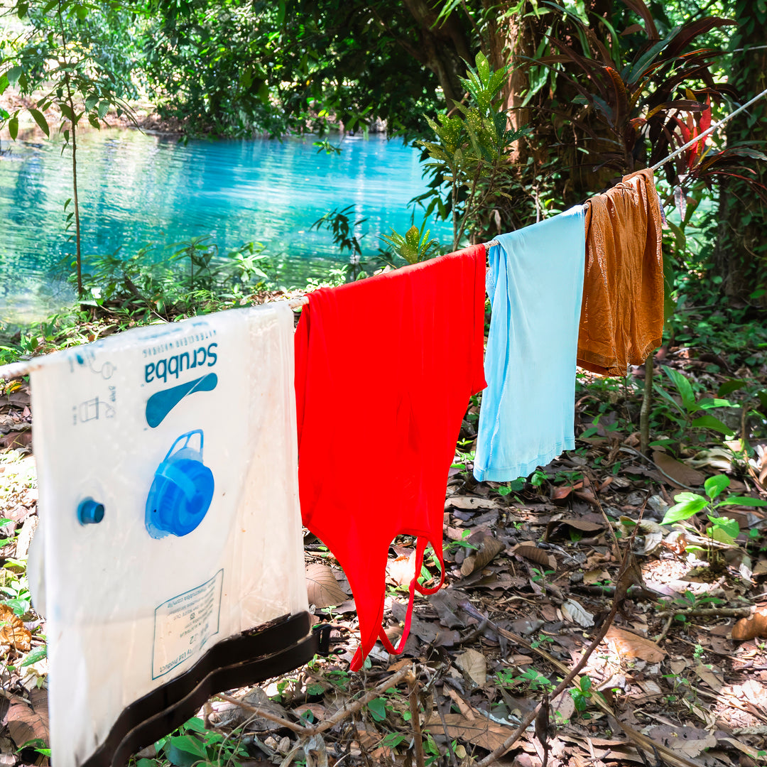 The Scrubba Waterclear Wash Bag - a portable washing machine