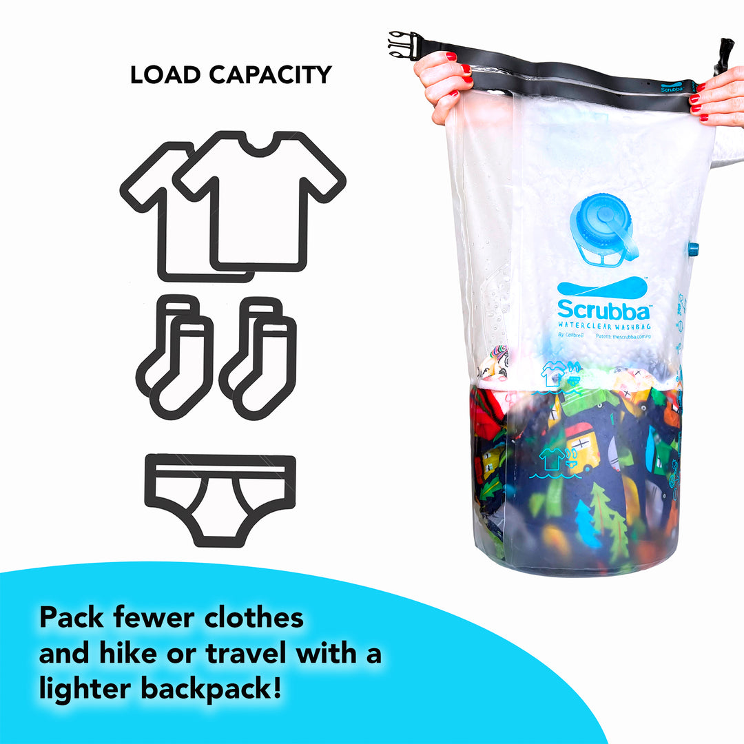 スクラバ　scurubba The Scrubba Waterclear Wash Bag - a portable washing machine